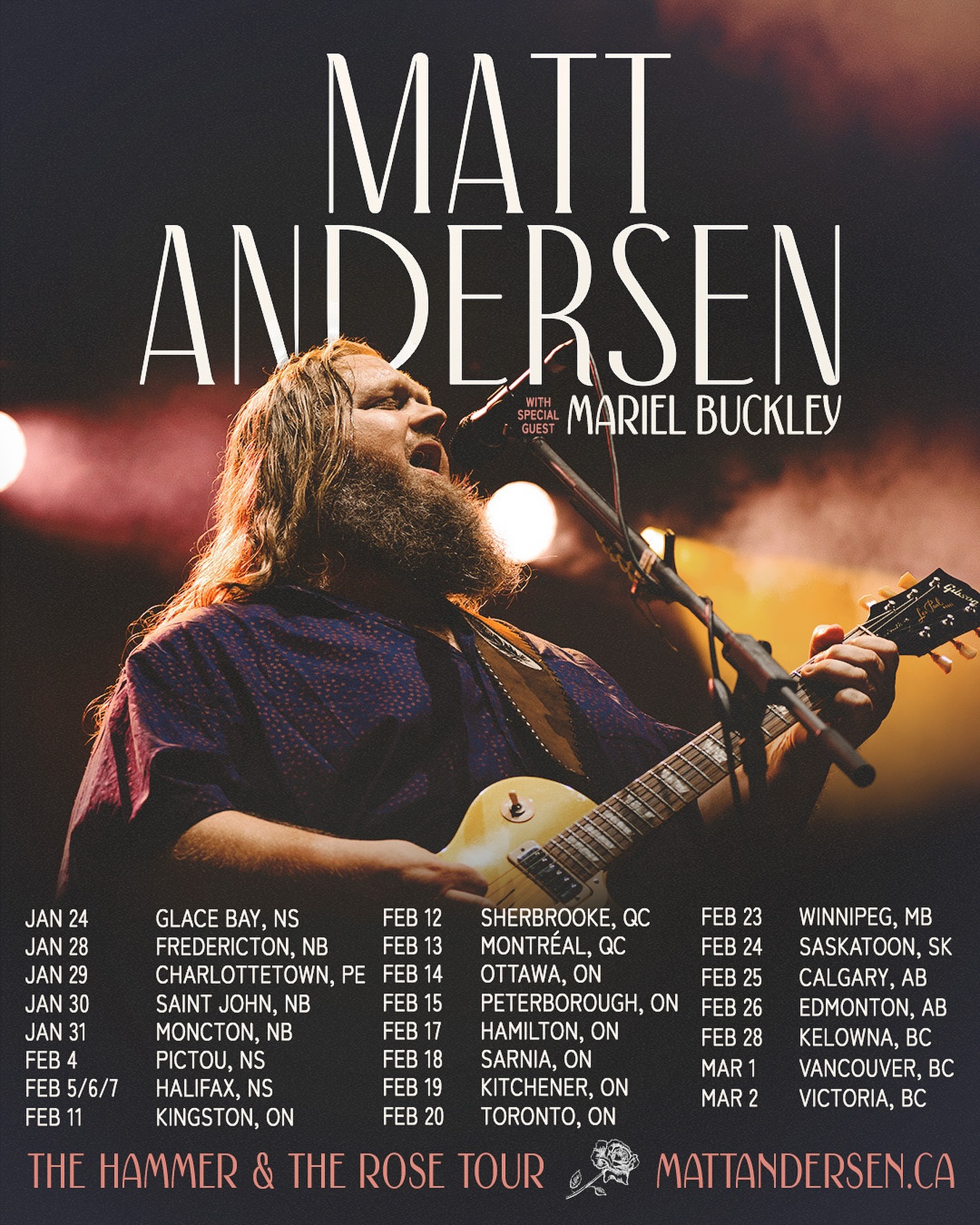 Matt Andersen Tour Poster 2025